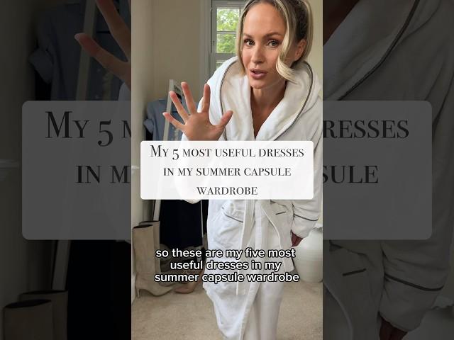 My 5 most useful dresses in my summer capsule wardrobe 