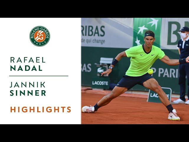 Rafael Nadal vs Jannik Sinner - Round 4 Highlights I Roland-Garros 2021