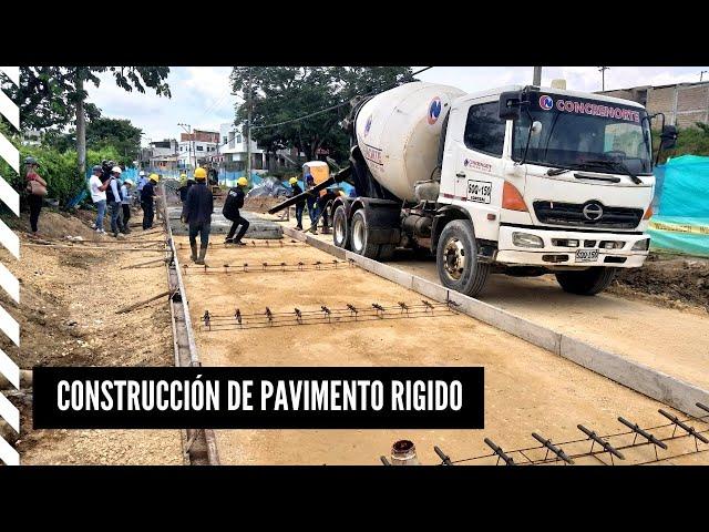 Proceso Constructivo de un Pavimento Rígido - Como se Realiza - Construcción en Zonas Urbanas