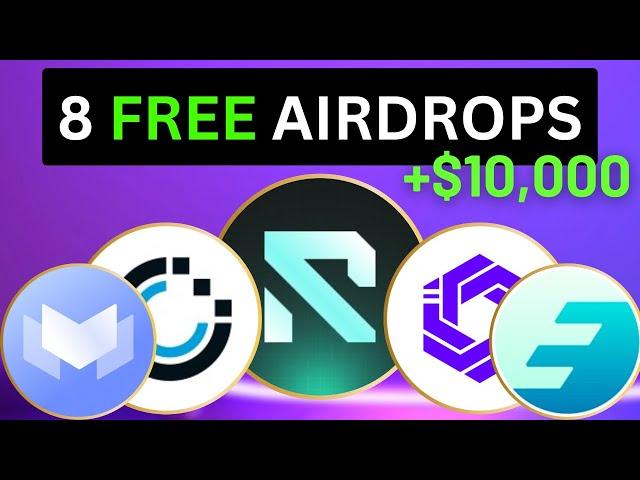 8 FREE & EASY Crypto Airdrops To Farm RIGHT NOW (FULL GUIDE) | Rynus, Eragon, Openlayer, MidasRWA