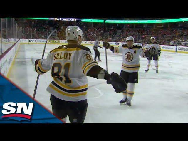 Dmitry Orlov Snipes Beauty Wrister Past Daniel Vlader Blocker Side For First Goal With Bruins