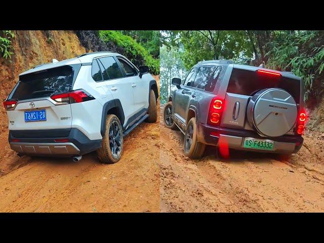 Toyota RAV4 2.5L Hybrid vs Haval Raptor 1.5T hybrid | Off-road 4x4 Battle