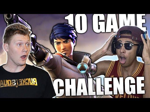 **UNREAL MOMENT** IN INSANE 10 GAME FORTNITE BATTLE ROYALE CHALLENGE WITH LSK!