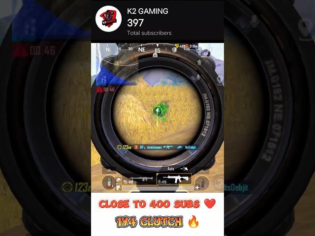 3X SPRAY 1V4 CLUTCH  #pubgmobile #1v4clutch #bgmishort #k2gaming #lozzzgamig