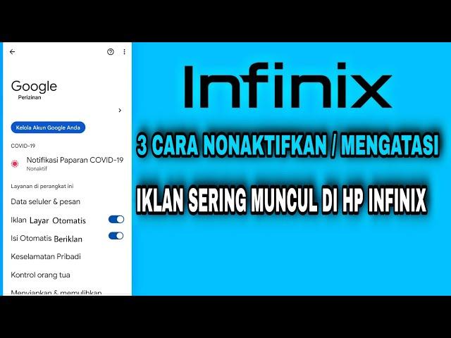 3 Cara menghilangkan Iklan Hp infinix Semua tipe