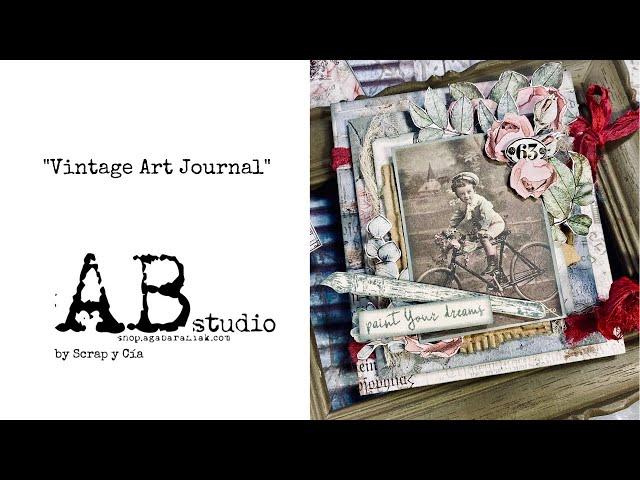 Vintage Art Journal for AB Studio - by Scrap y Cía -