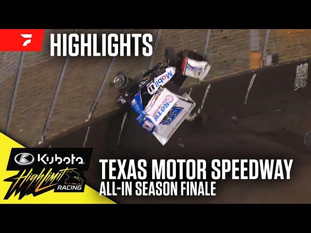 All-In Championship Finale | Kubota High Limit Racing at Texas Motor Speedway 10/12/24 | Highlights