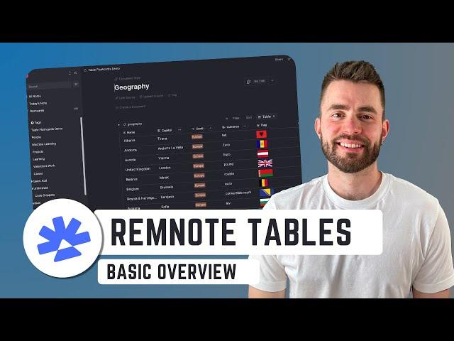 RemNote’s New Tables Feature: Study Flashcards Better