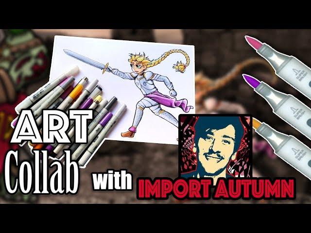 Two Artists ONE Illustration! Collab with Import Autumn