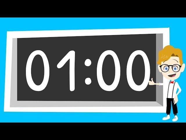 One Minute Countdown Timer for Kids | 1 Minute Timer | One Minute Clock | Stop Clock | Time