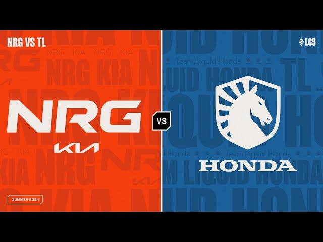 NRG v TL - Week 7 Day 1 | LCS Summer Split | NRG Kia v Team Liquid Honda | Game 1 (2024)