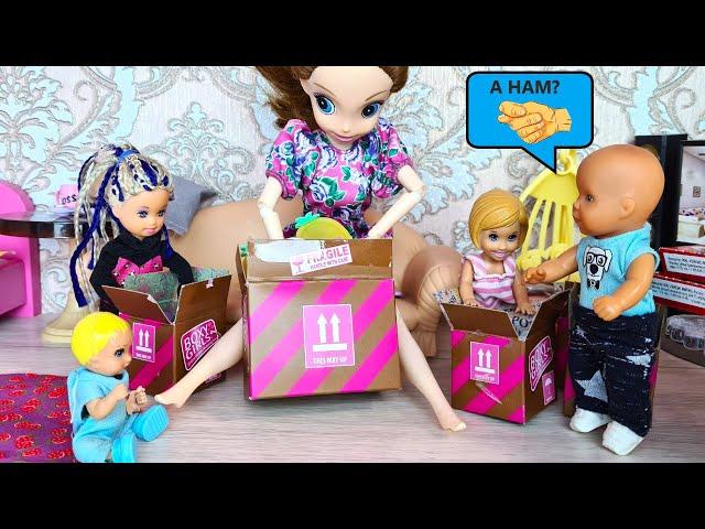 ALL PARCELS ARE FOR GIRLS, BUT FOR BOYS?Katya and Max funny family Funny Barbie dolls DARINELKA TV