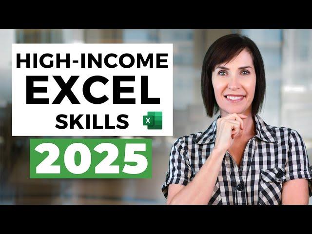 High-Income Excel Skills Worth Learning in 2025 (Free File)