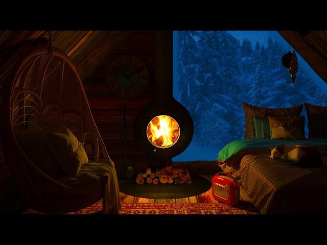 Deep Sleep Guaranteed With This Magical Winter Fireplace Ambience!