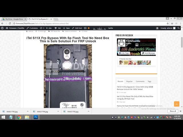 itel s11x frp unlock with only 80 mb frp reset file without box using sp flash tool