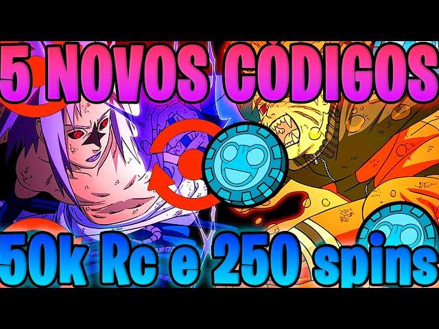 5 NOVOS CÓDIGOS  ???K RELL COINS e ???K SPINS  SHINOBI LIFE 2