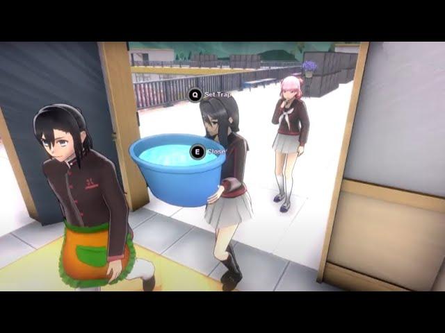 Случайно облил красавицу водой. Устранение Кагуи Вакайзуми Yandere Simulator 1980