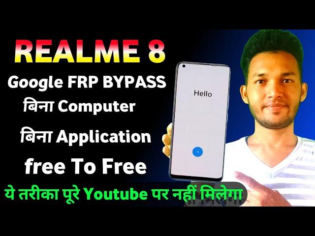 Realme 8 (RMX3085) Frp Bypass Realme UI 2.0 | Realme 8 ka lock kaise tode without pc free 2022