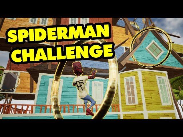 HELLO NEIGHBOR SPIDERMAN CHALLENGE | Hello Neighbor Mod