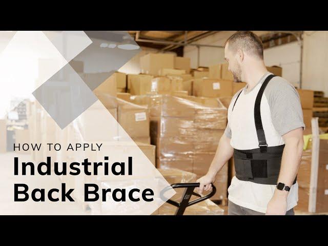 How to Put on The BraceAbility Industrial Back Brace