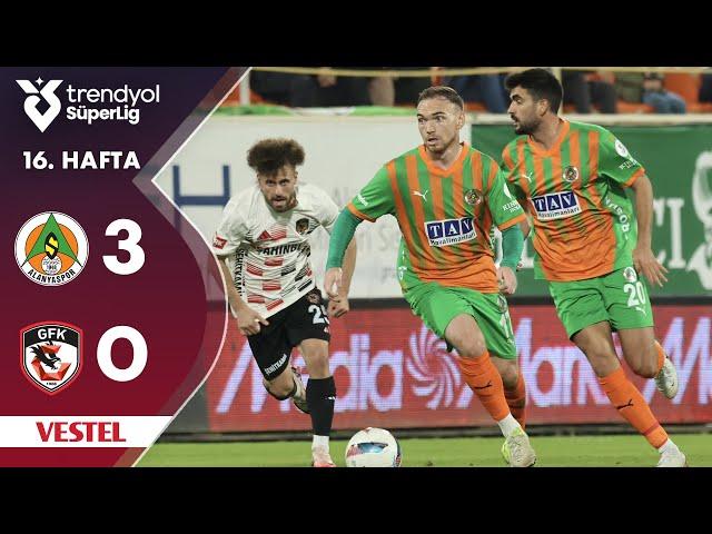 Vestel | Alanyaspor (3-0) Gaziantep FK - Highlights/Özet | Trendyol Süper Lig - 2024/25