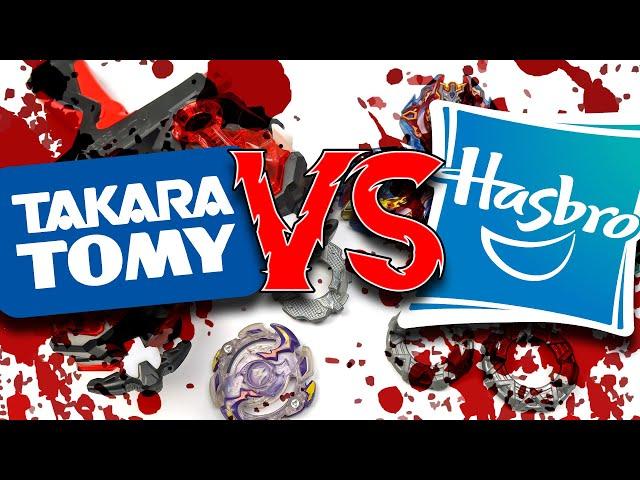 Takara Tomy VS Hasbro - Beyblade Burst Fight - Who is Stronger?