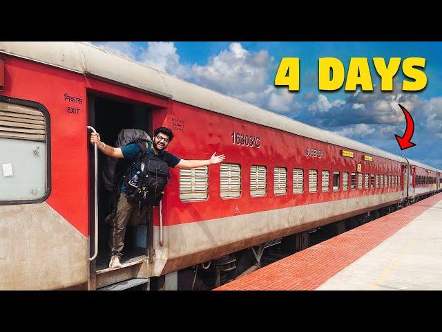 I spent 4 Days Inside INDIA'S LONGEST TRAIN (78+ Hours)  