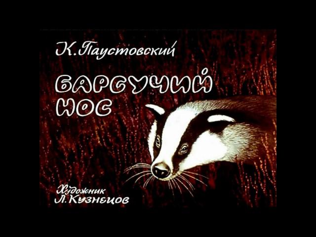 Барсучий нос К. Паустовский (диафильм озвученный) 1982 г.