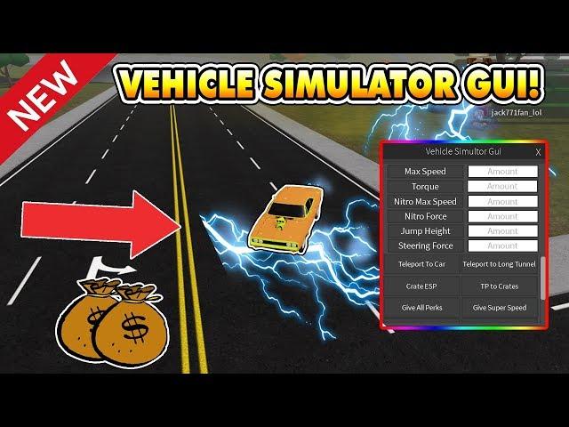 NEW EPIC VEHICLE SIMULATOR GUI! (SUPER SPEED!) ROBLOX