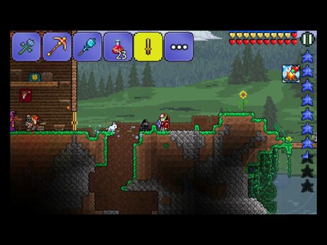 Прохождение игры Terraria на Андроид! Серия 29--- Мы--- маги!