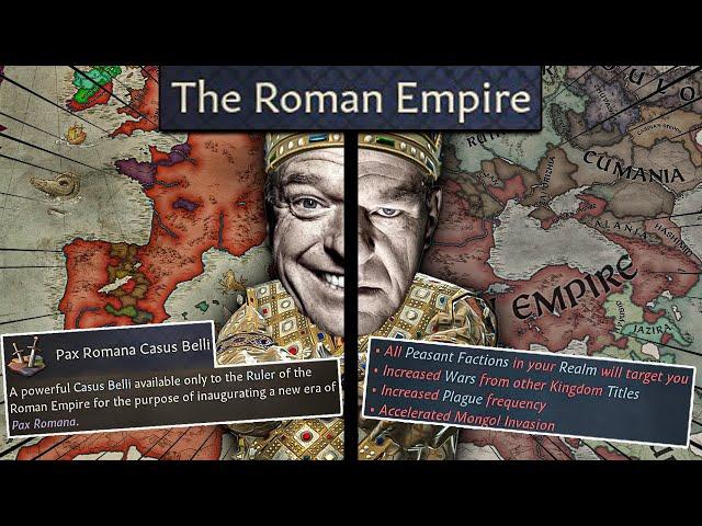 You have to WORLD CONQUEST as ROME or you COLLAPSE in CK3