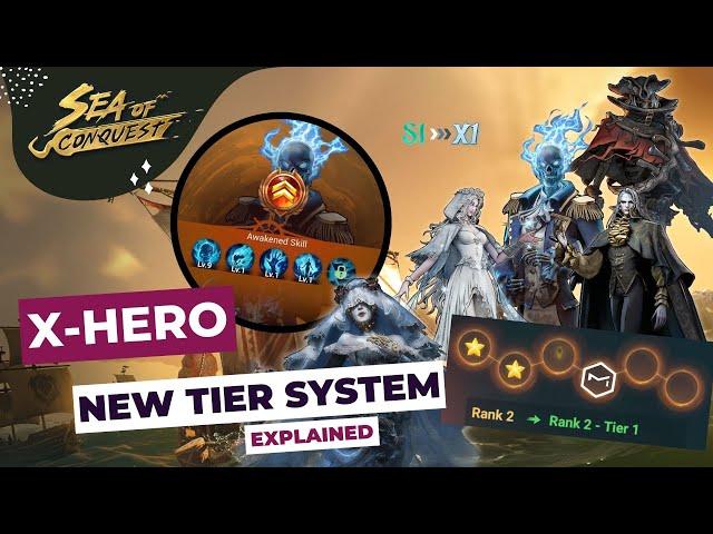 Sea of Conquest: Hero Tier System, X Heroes, and Awakening Power Explained