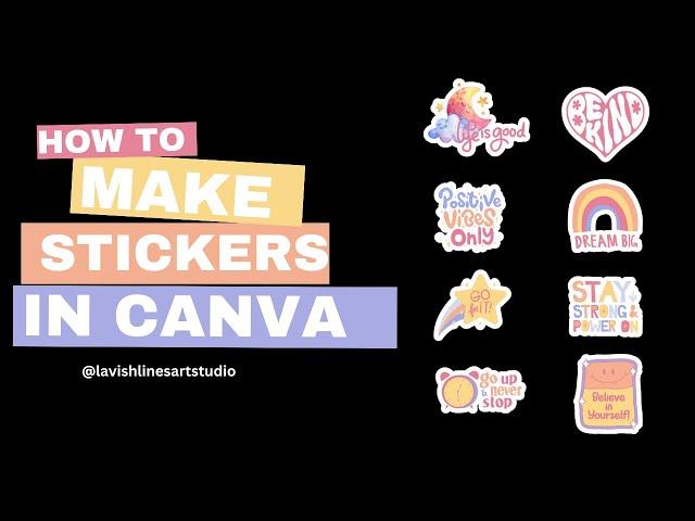 How to Make Stickers in CANVA. Tutorial for Beginners