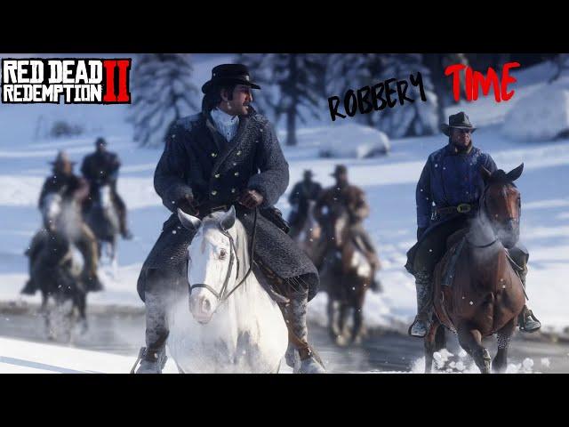 FIREST ROBBERY OF RDR 2  FULL ROBBERY SCENE - Mr.TNT