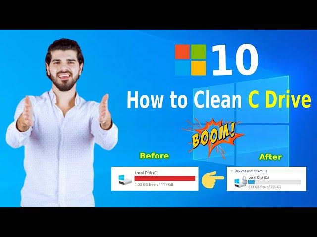 How to Clean C Drive in Windows 10 | Delete temporary files in windows 10 (Make Your PC Faster)