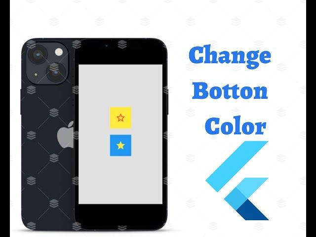 تغيير لون الزر عند الضغط فلاتر - change botton color flutter