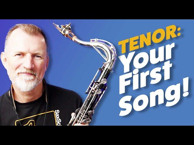 Saxophone Lesson   Beginner Tenor First Song