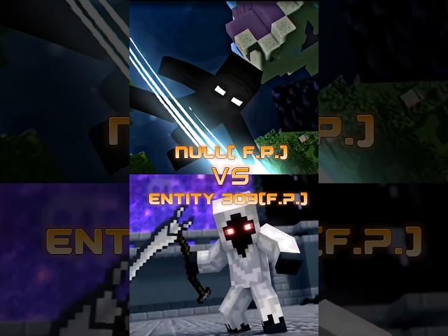 Null vs Entity 303 (F.P.) Battle  #minecraft #minecraftshorts #herobrine #null #entity303 #shorts