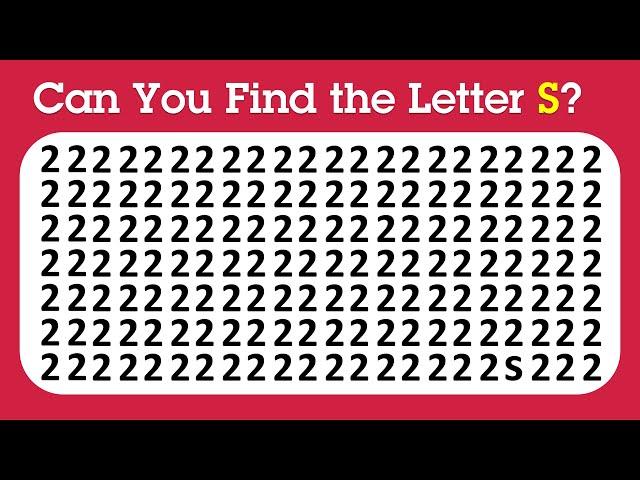 【Easy, Medium, Hard Levels】Can you Find the Odd Letter in 15 seconds?