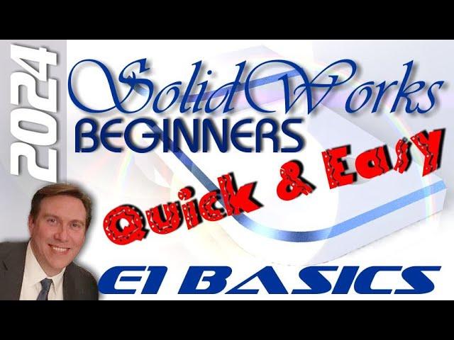 E1 SolidWorks 2024 - Basic Modeling for Beginners Tutorial with Training Guide | Tips