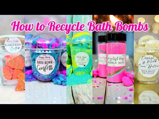 Transform Unwanted Bath Bombs into Stunning Creations!  Easy Bath Bomb Recycling Hacks!