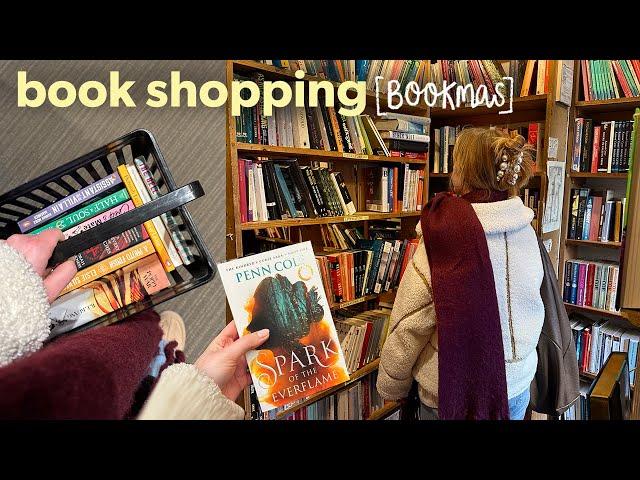 Book shopping vlog   Browsing Edinburgh book stores & updating my TBR | Bookmas day 5 [vlogmas]