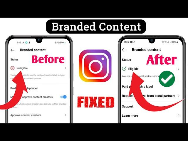 Instagram Branded Content Tool Not Eligible Problem Solve || Enable Branded Content in instagram