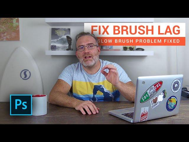 WHY IS MY BRUSH LAGGING in Photoshop? [Wacom Tablet Slow Brush Fix]