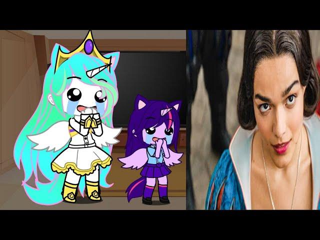 MLP Mane 6+Spike, Celestia, and Luna React to the 2025 Snow White Trailer || Requested GC Reation