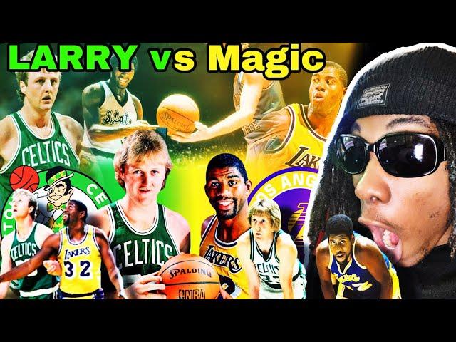 LARRY BIRD & MAGIC JOHNSON ULTIMATE RIVALRY! A COURTSHIP OF RIVALS | keydrik reacts