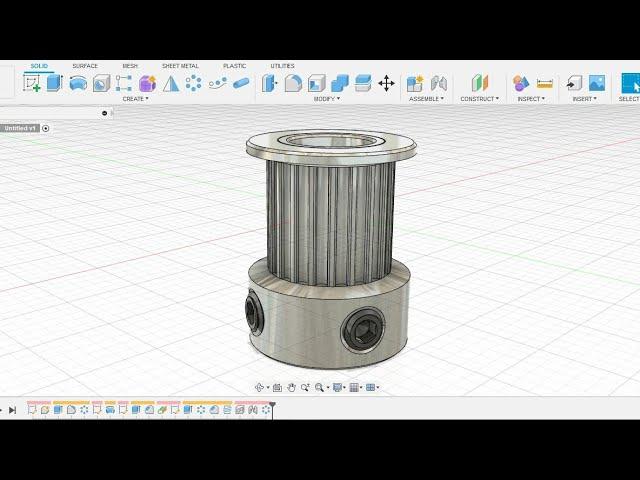 GT2 TIMING PULLEY | FUSION 360 TUTORIAL