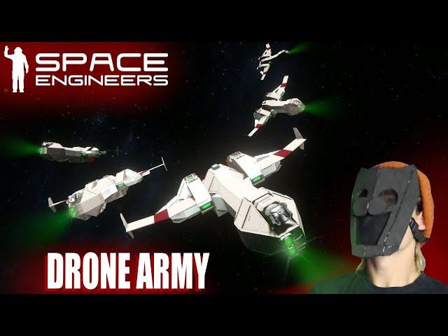 How to make A DRONE ARMY using the new AI Blocks (space Engineers)