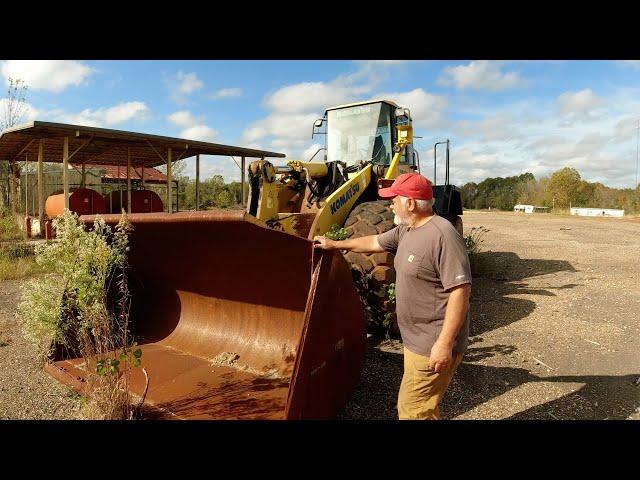 Will It Start? Abandoned Komatsu Loader.Landowner FILED Paper work