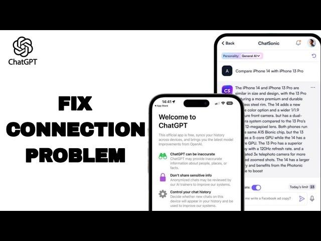 How To Fix And Solve Connection Problem On ChatGPT App | Easy Fix